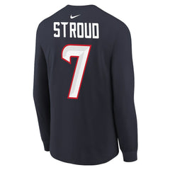 C.J. Stroud Houston Texans Youth Player Name & Number Long Sleeve T-Shirt - Navy | Nike online