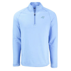 Carolina Panthers Cutter & Buck Peshastin Eco Fleece Recycled Raglan Quarter-Zip Top - Powder Blue outlet