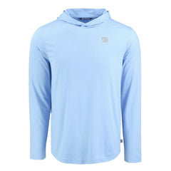 New York Giants Men's Cutter & Buck Coastline Epic Comfort Eco Recycled Men's Hooded Shirt - Powder Blue outlet