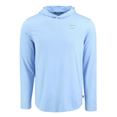 Washington Commanders Men's Cutter & Buck Coastline Epic Comfort Eco Recycled Men's Hooded Shirt - Powder Blue online