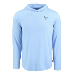 Houston Texans Men's Cutter & Buck Coastline Epic Comfort Eco Recycled Men's Hooded Shirt - Powder Blue cheap
