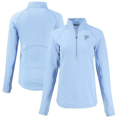 Atlanta Falcons Cutter & Buck Women's Peshastin Eco Fleece Recycled Half-Zip Top - Powder Blue discount