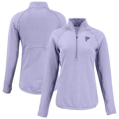 Atlanta Falcons Cutter & Buck Women's Peshastin Eco Fleece Recycled Half-Zip Top - Purple discount