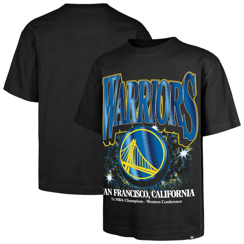 Golden State Warriors '47 Past Champs Collection Flashbulb Foundation T-Shirt sale - Black | 47 brand online