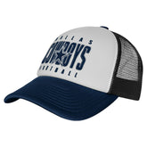 Dallas Cowboys Outerstuff Youth Essentials Trucker Adjustable Hat - White sale