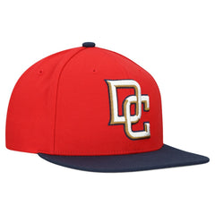 Washington Nationals Cooperstown Collection Basic Flip Snapback Hat - Red | Mitchell & Ness