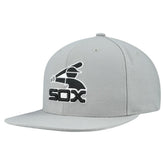 Chicago White Sox Cooperstown Collection Basic Flip Snapback Hat - Gray | Mitchell & Ness
