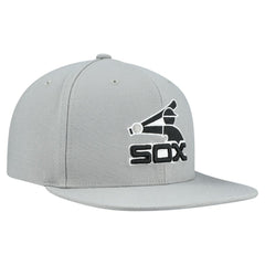 Chicago White Sox Cooperstown Collection Basic Flip Snapback Hat - Gray | Mitchell & Ness