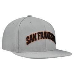 San Francisco Giants Cooperstown Collection Basic Flip Snapback Hat - Gray | Mitchell & Ness