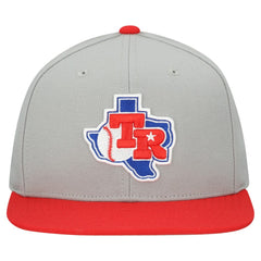 Texas Rangers Cooperstown Collection Basic Flip Snapback Hat - Gray | Mitchell & Ness