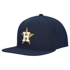 Houston Astros Cooperstown Collection Basic Flip Snapback Hat - Navy | Mitchell & Ness