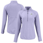 Cleveland Browns Cutter & Buck Women's Peshastin Eco Fleece Recycled Half-Zip Top - Purple online