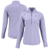 Tampa Bay Buccaneers Cutter & Buck Women's Peshastin Eco Fleece Recycled Half-Zip Top - Purple for sale
