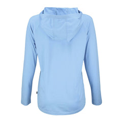Denver Broncos Cutter & Buck Women's Coastline Epic Comfort Eco Recycled Long Sleeve Hoodie T-Shirt - Powder Blue cheap