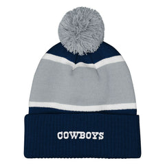 Dallas Cowboys Outerstuff Girls Youth Let's Play Cuffed Knit Hat with Pom - Navy outlet