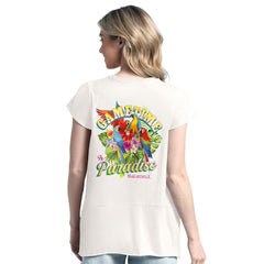 Baltimore Ravens Margaritaville Women's Gametime Is Paradise T-Shirt - Cream sale