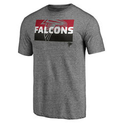 Atlanta Falcons Square Off Tri-Blend T-Shirt - Heather Gray outlet