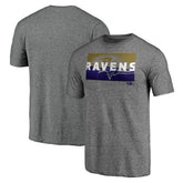 Baltimore Ravens Square Off Tri-Blend T-Shirt - Heather Gray for sale