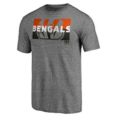 Cincinnati Bengals Square Off Tri-Blend T-Shirt - Heather Gray sale