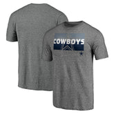 Dallas Cowboys Square Off Tri-Blend T-Shirt - Heather Gray on sale