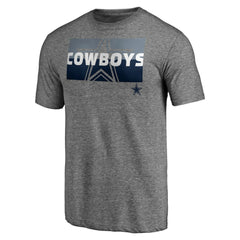 Dallas Cowboys Square Off Tri-Blend T-Shirt - Heather Gray on sale