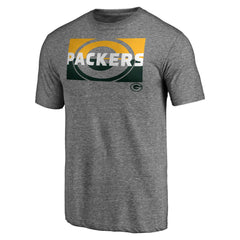 Green Bay Packers Square Off Tri-Blend T-Shirt - Heather Gray sale