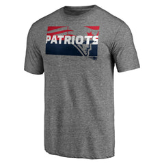 New England Patriots Square Off Tri-Blend T-Shirt - Heather Gray online