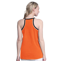 Philadelphia Flyers G-III 4Her by Carl Banks Women's Curveball Racerback Scoop Neck Slub Tank Top Orange