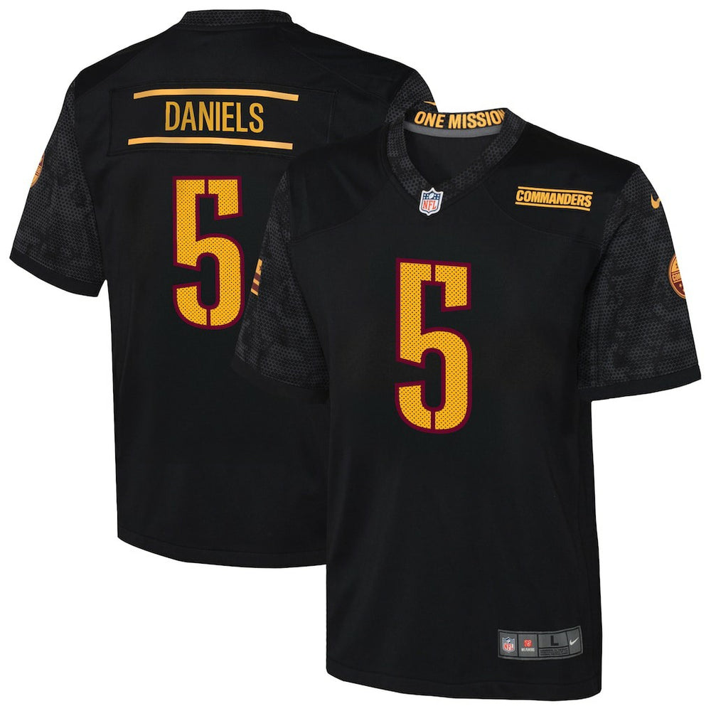 Jayden Daniels Washington Commanders Youth Alternate Game Jersey - Black | Nike cheap