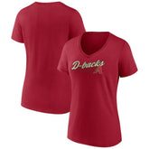 Arizona Diamondbacks Women's One And Only V-Neck T-Shirt - Red