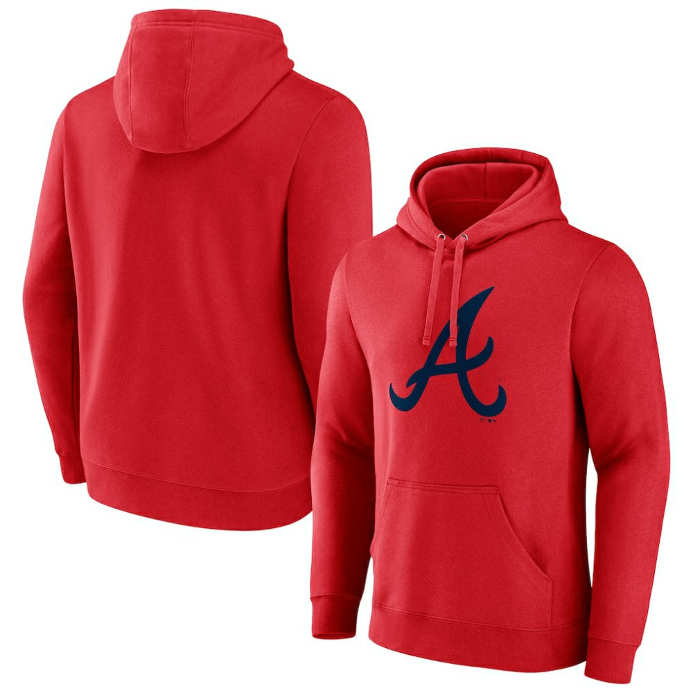 Atlanta Braves Official Logo Pullover Hoodie - Red