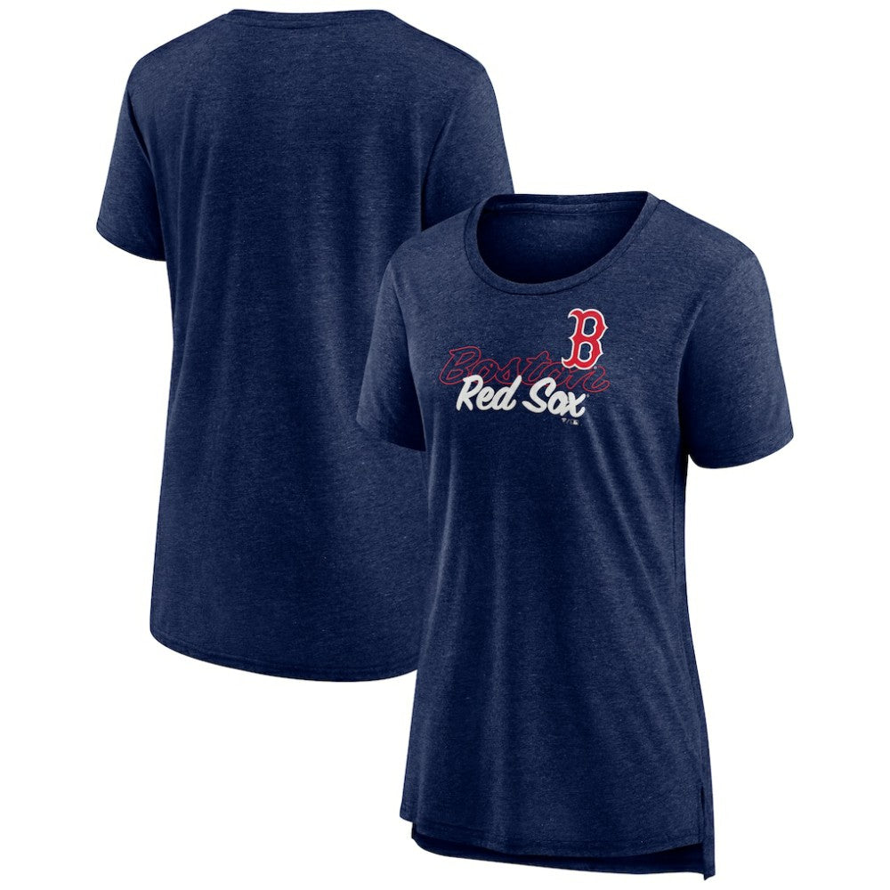 Boston Red Sox Women's Practice Time Tri-Blend T-Shirt - Navy