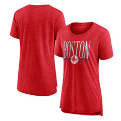 Boston Red Sox Women's Toppler Tri-Blend T-Shirt - Red