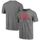 Chicago Cubs Line Corps Tri-Blend T-Shirt - Heather Gray