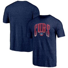 Chicago Cubs Line Corps Tri-Blend T-Shirt - Navy