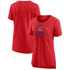 Chicago Cubs Women's Selected First Tri-Blend T-Shirt - Red