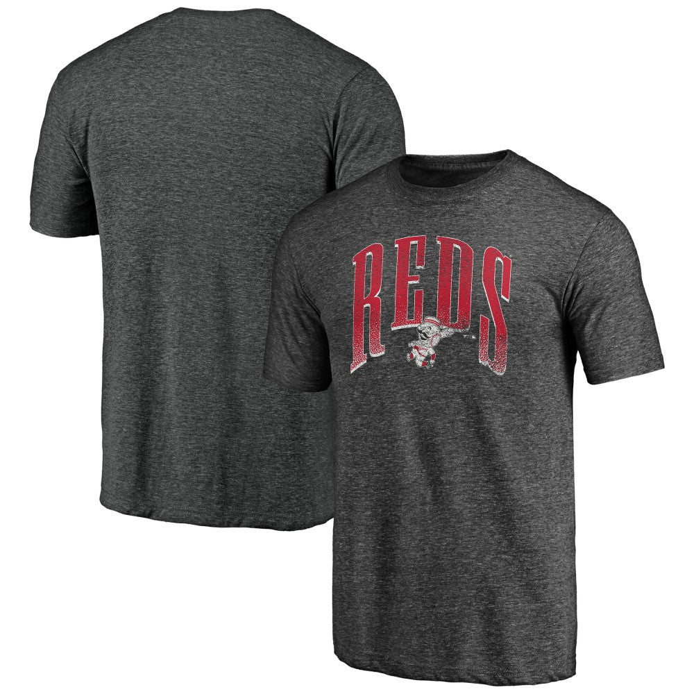 Cincinnati Reds Line Corps Tri-Blend T-Shirt - Charcoal
