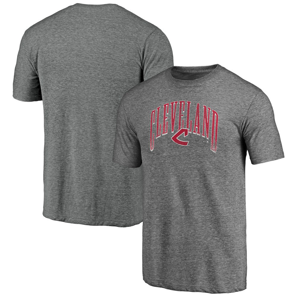 Cleveland Guardians Line Corps Tri-Blend T-Shirt - Heather Gray