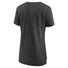 Colorado Rockies Women's Weathered Official Logo Tri-Blend T-Shirt - Gray