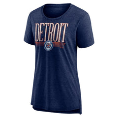 Detroit Tigers Women's Toppler Tri-Blend T-Shirt - Navy