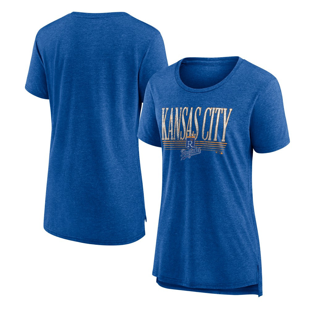 Kansas City Royals Women's Toppler Tri-Blend T-Shirt - Royal