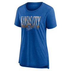 Kansas City Royals Women's Toppler Tri-Blend T-Shirt - Royal