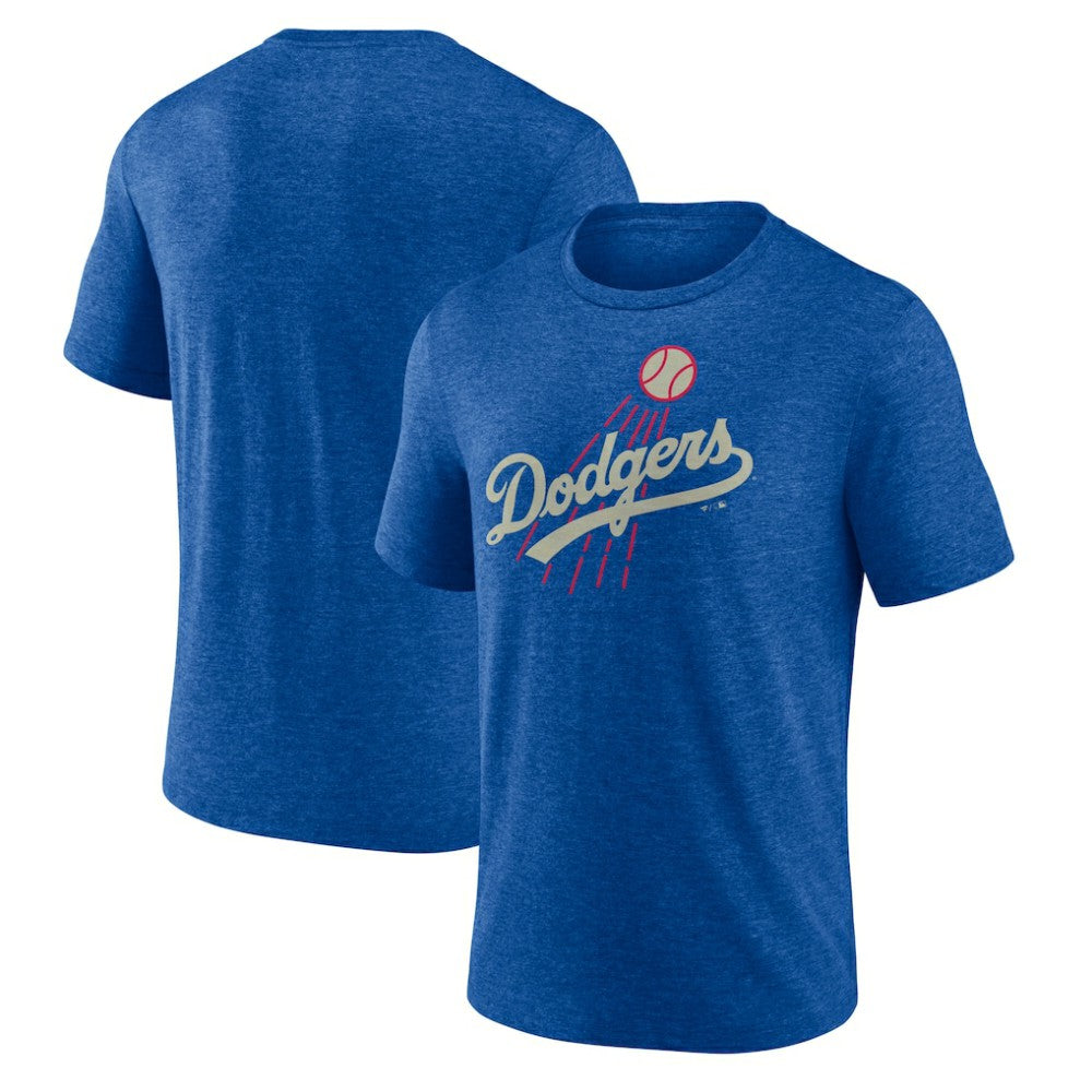 Los Angeles Dodgers Cooperstown Series Sweep Tri-Blend T-Shirt - Royal