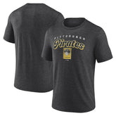 Pittsburgh Pirates Wonderment Tri-Blend T-Shirt - Charcoal