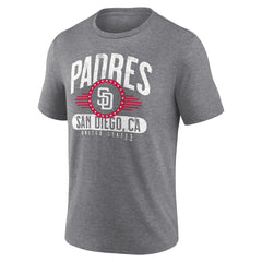 San Diego Padres Badge of Honor Tri-Blend T-Shirt - Heather Gray