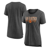 San Francisco Giants Women's Toppler Tri-Blend T-Shirt - Gray