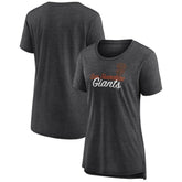San Francisco Giants Women's Practice Time Tri-Blend T-Shirt - Gray
