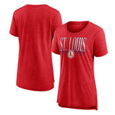 St. Louis Cardinals Women's Toppler Tri-Blend T-Shirt - Red