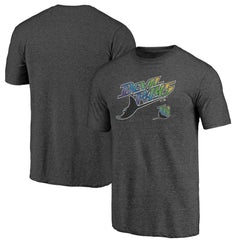Tampa Bay Rays Cooperstown Series Sweep Tri-Blend T-Shirt - Charcoal
