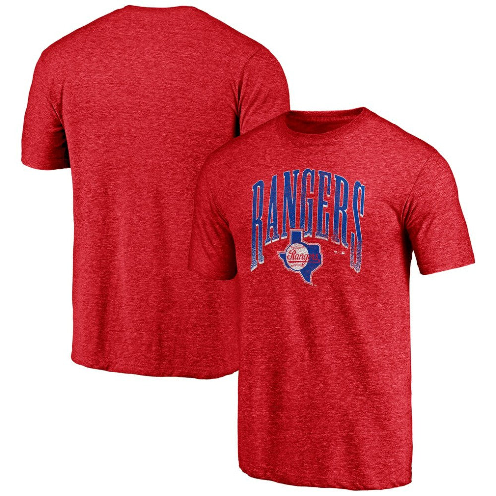 Texas Rangers Line Corps Tri-Blend T-Shirt - Red